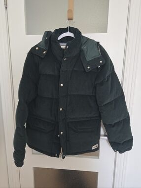 North Face Sierra Down Corduroy Jacket - Men's (Medium) Green - Like New